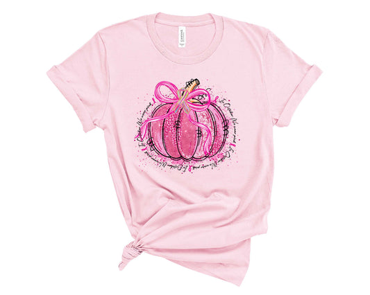 In October We Wear Pink Pumpkin - Transfer
