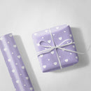 Lavender Hearts Wrapping Paper