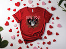 Leopard Love You Skeleton Heart - Transfer