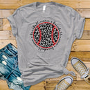 Leopard Red Baseball Mama - Transfer