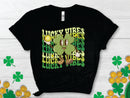 Lucky Vibes Stacked Shamrock - Transfer