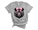 Mama Bear Pink Leopard Bow - Transfer