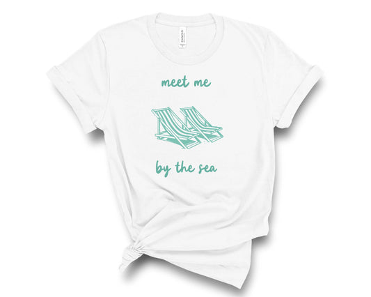 Meet Me By The Sea (teal) - Transfer