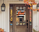 Orange BOO! & Stripes Door Hanger