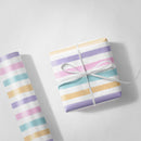 Pastel Rainbow Stripes Wrapping Paper