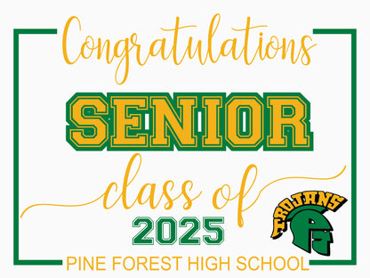 Senior of 2026 Yard signs