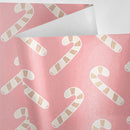 Pink Candy Canes Wrapping Paper
