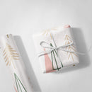 Pink Christmas Tree Drawings Wrapping Paper