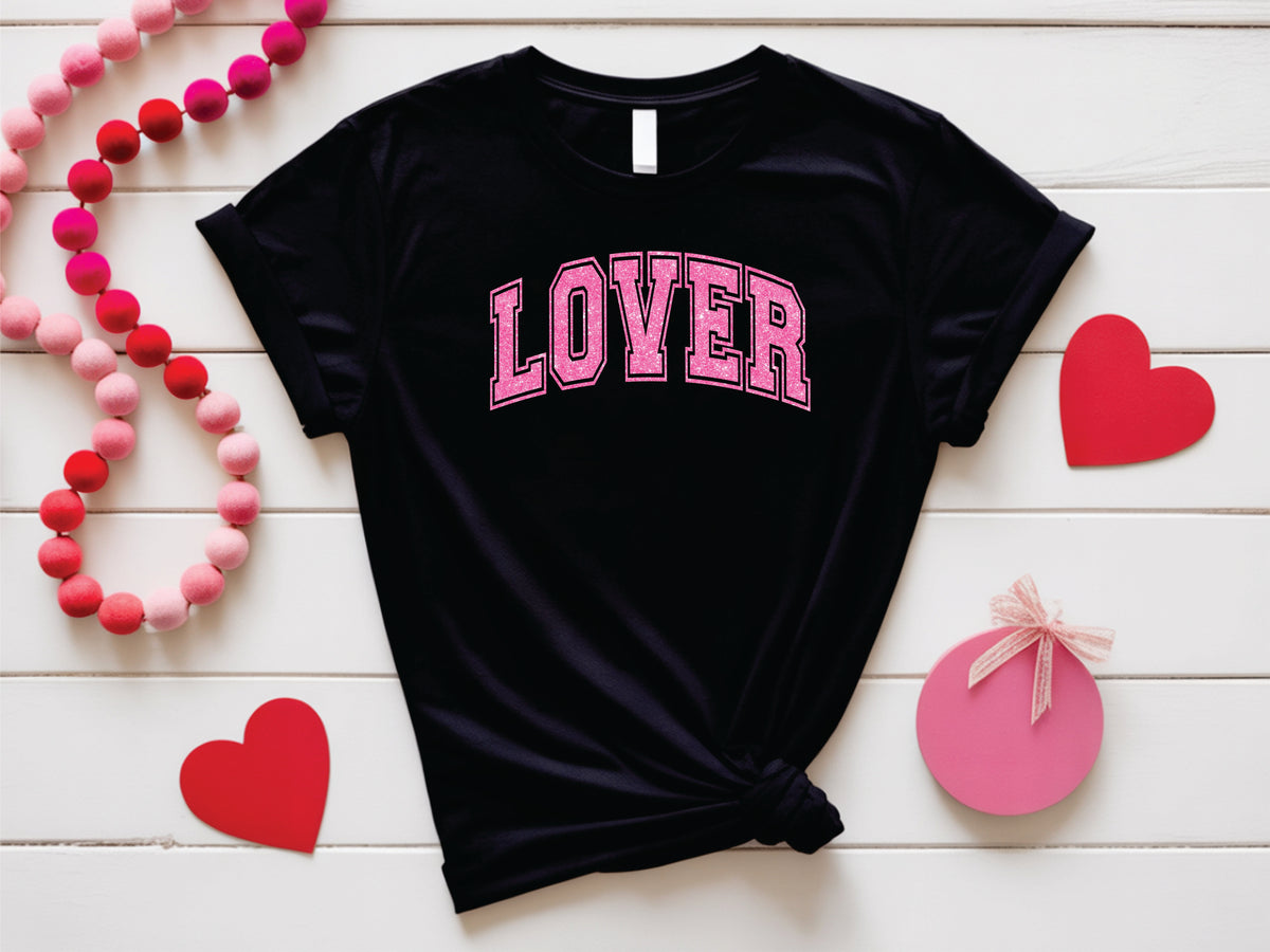 Pink Glitter LOVER - Transfer