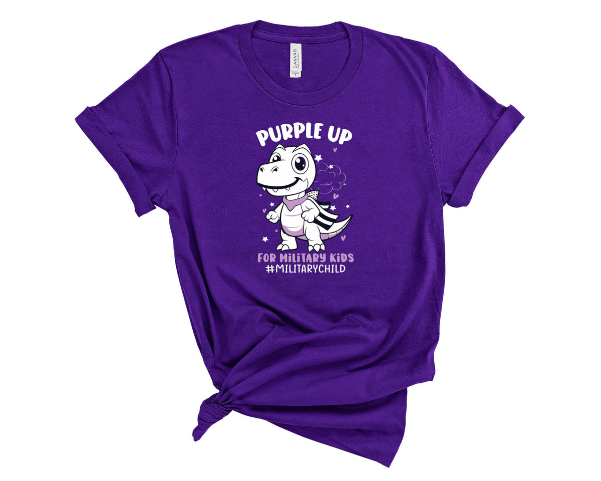Purple Up For Military Kids - Dino - Transfer