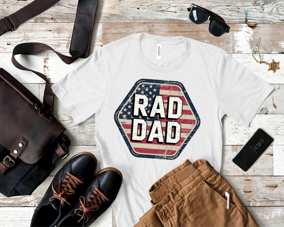 Rad Dad USA Flag - Transfer