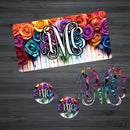 Rainbow Dripping Roses Car Kit