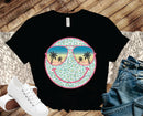 Retro Leopard Palms Smiley- Transfer