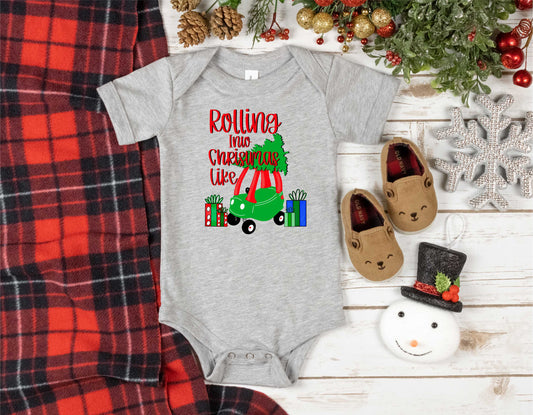 Rolling Into Christmas Leopard - Transfer