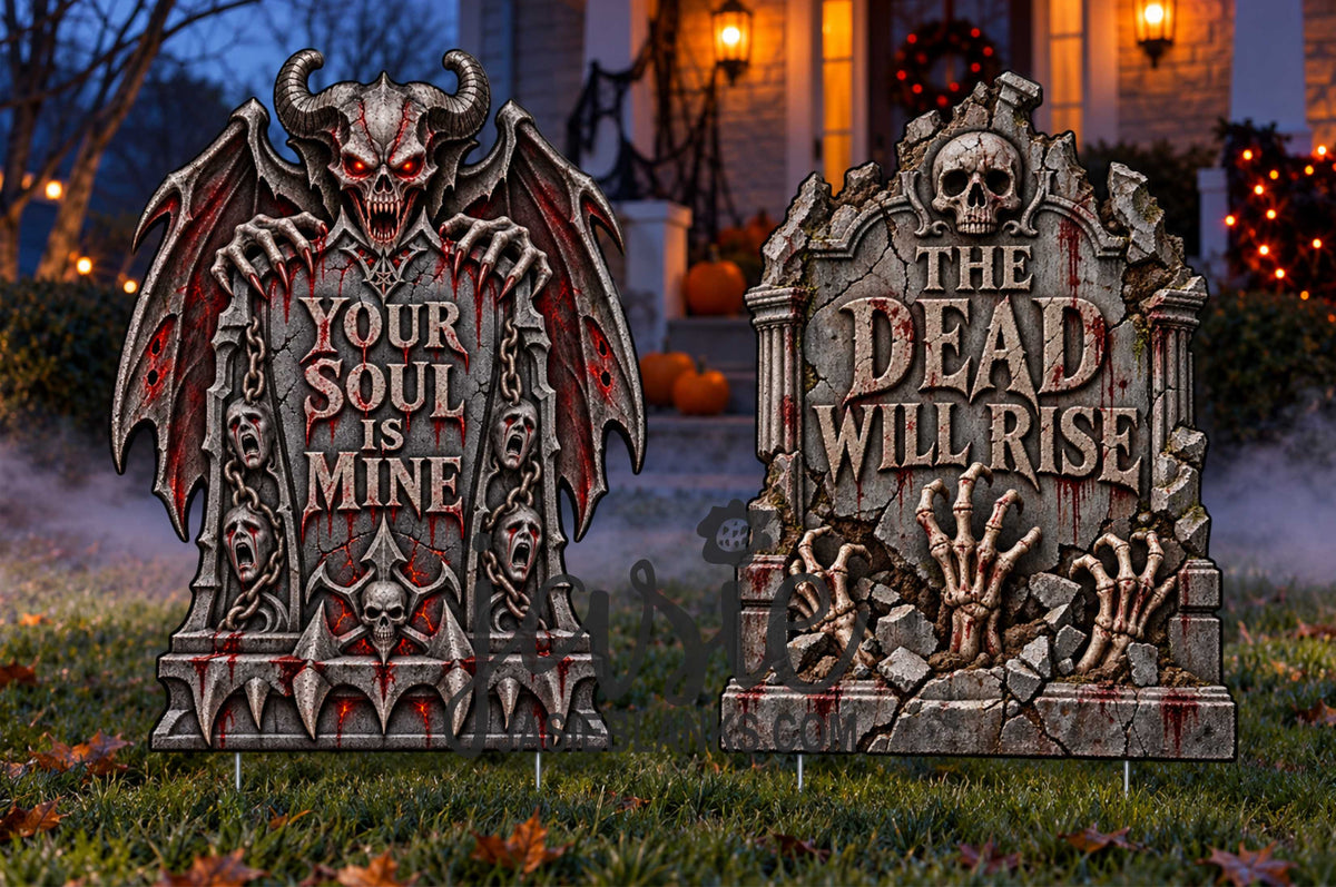 Scary Halloween Tombstones 4