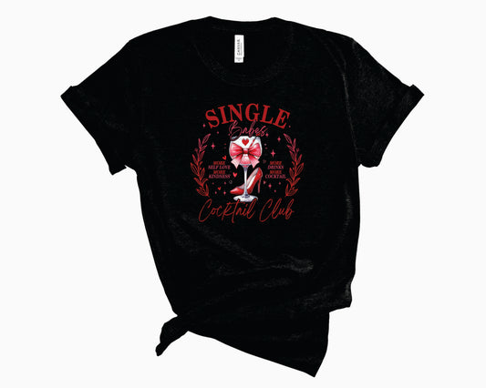 Single Babes Cocktail Club Floral - Transfer