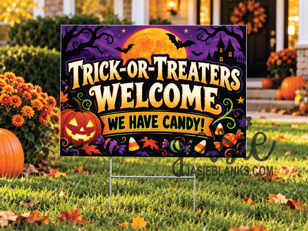 Spooky Trick-or-Treaters Welcome