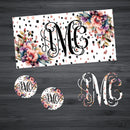 Spotted Floral Car Kit