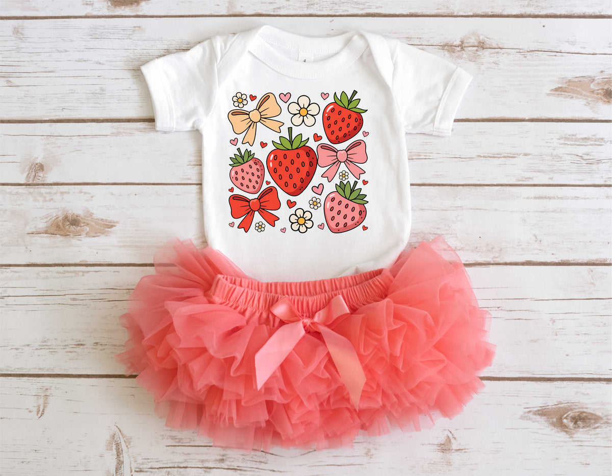 Strawberries And Bows - Transfer