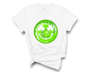 Tie Dye Clover Smiley - Transfer