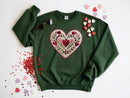 Valentine Embroidery Heart - Transfer