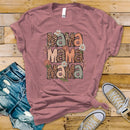 Vintage Floral Mama Stacked - Transfer