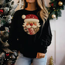 Vintage Patchwork Santa - Transfer