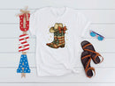 Vintage USA Flag Boots & Hat - Transfer