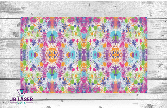 White Splatter Paint - Patterned Material