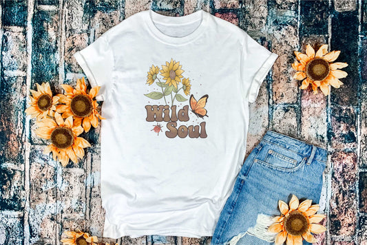 Wild Soul- Sunflowers Retro- Transfer