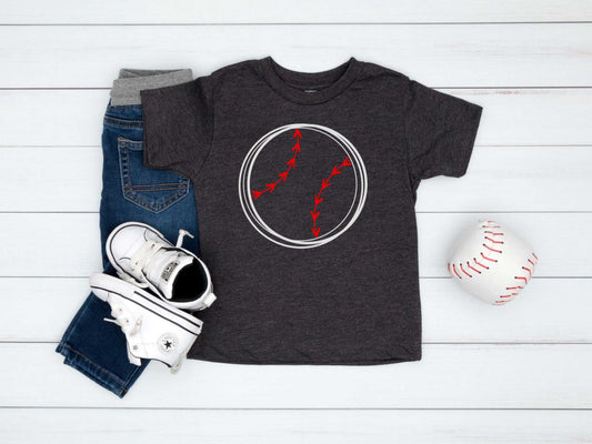 Baseball Doodle Outline- Transfer