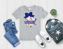 Baseball Sister-blue bow- Transfer