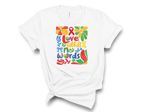Boho Love Needs No Words - Transfer