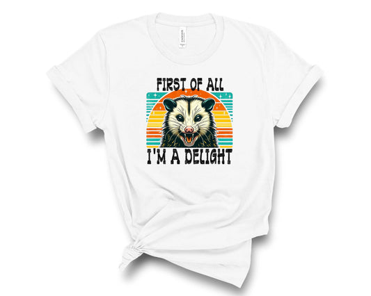 First Of All I'm A Delight- Color Vintage- Transfer