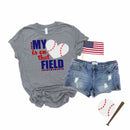 Heart on Field-baseball heart and dots- Transfer
