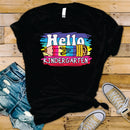 Hello Kindergarten Rainbow Cheetah Pencil - Transfer