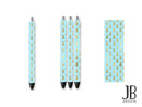 Pen Wrap-Mint & Gold Pineapple