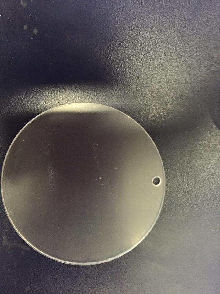Acrylic-  3 in Circle Keychains