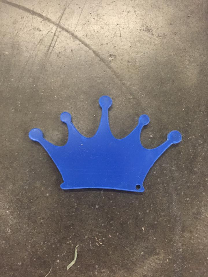 Acrylic-  Crown- Keychains