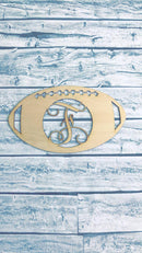 FootBall Monogram Wood Door Hanger