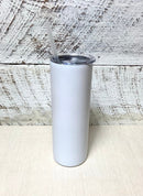 20oz Skinny Matte White - Sublimation