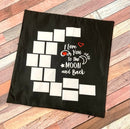 14 Panel Sublimation Moon & Back pillowcase