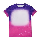 Polyester Bleach T-Shirt - Purple/Pink Ombre
