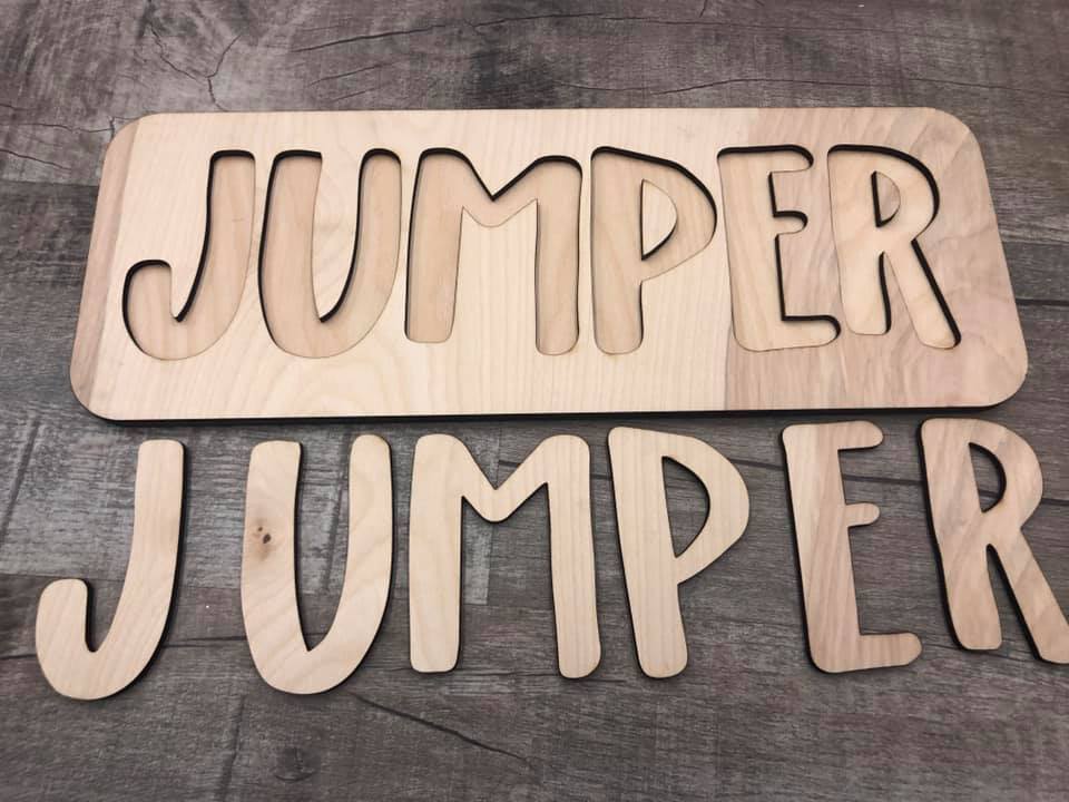 Puzzle Name Boards - Decor