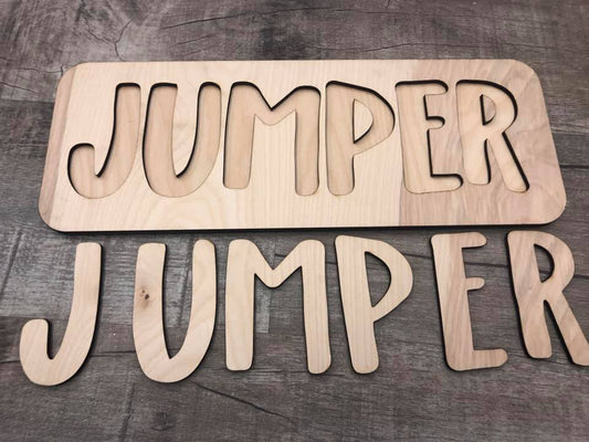 Puzzle Name Boards - Decor