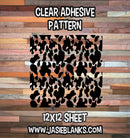 Clear Adhesive - Animal Print