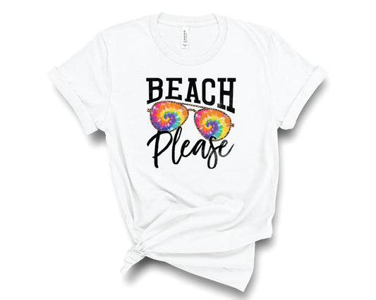 Beach Please Sunglasses Tie Dye -  Transfer