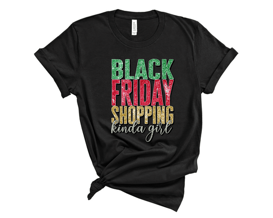 Black Friday Shopping Kinda Girl - Transfer