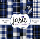Blue Buffalo Plaid Printed Vinyl