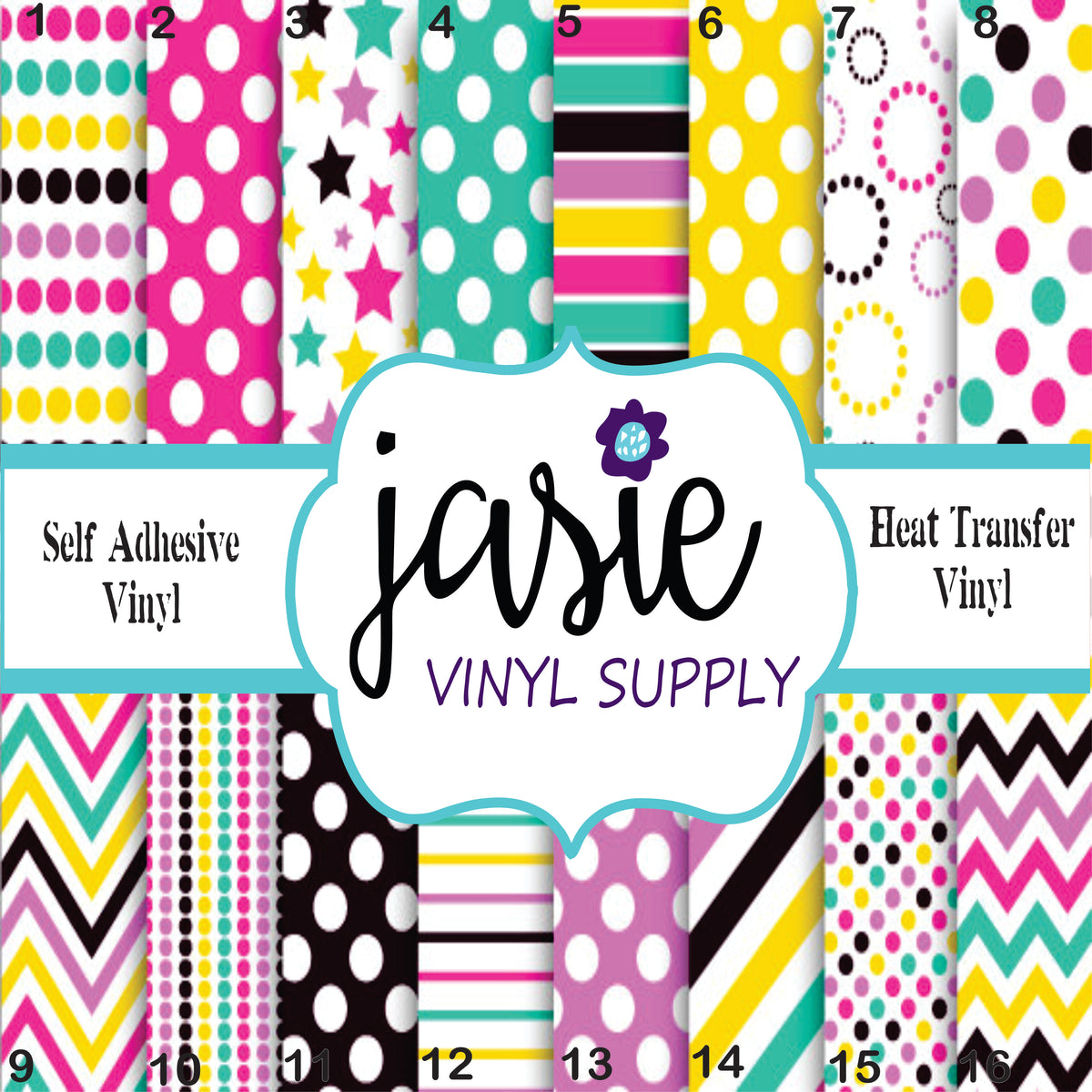 Bright and Colorful Printed Vinyl